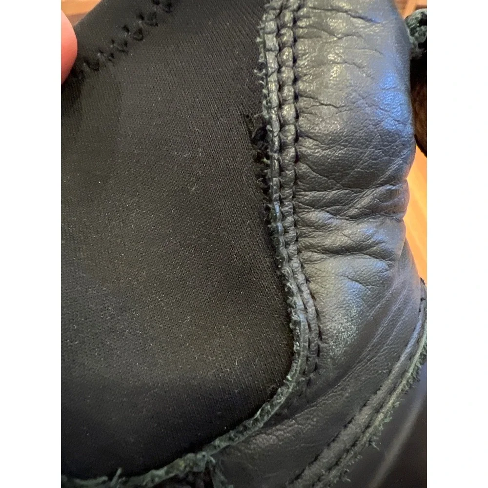 Loeffler Randall Hatley Duck Boot‎ Black Leather Size 8 GUC
